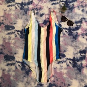 NWOT Striped one piece